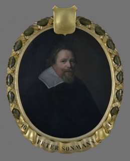 Pieter van der Werff, Portrait of Pieter Sonmans (1588-1660), portrait painting visual material linen oil painting canvas, Oval