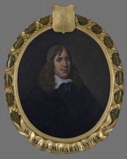 Pieter van der Werff, Portrait of Willem Hartigsvelt (? -1664), portrait painting visual material linen oil paint, Oval portrait
