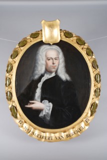 Portrait of Engelbert van Berckel or Berkel (1686-1768), portrait painting visual material linen oil painting canvas, Oval