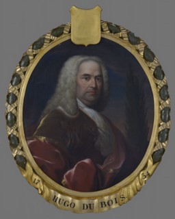 Dionys van Nijmegen, Portrait of Hugo du Bois (1680-1740), portrait painting material canvas oil painting canvas, Oval portrait