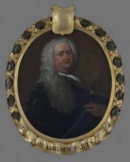 Dionys van Nijmegen, Portrait of Adriaen Paets III (1697-1765), governor between 1734 and 1765, portrait painting visual