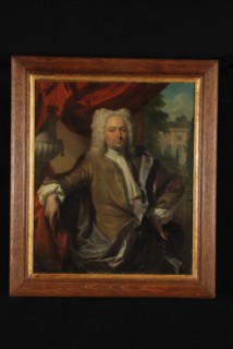 Philip van Dijk, Portrait of Willem Schepers (ca. 1684-1750) or Jacob Visch (ca. 1690-1729), portrait painting visual material