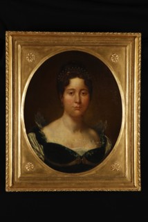 Taco Scheltema I, Portrait of Augusta Eleonora Carolina, Countess von Hohenlohe Langenburg (1775-1813), portrait painting visual