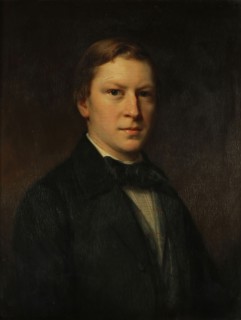 Johan Heinrich Neuman, Portrait of man from the Van der Pot family, portrait painting footage wood oil panel, Portrait