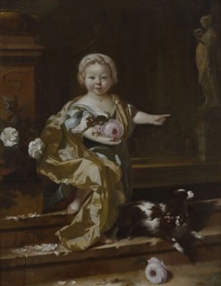 Adriaen van der Werff, Portrait of Cunera Olshoorn (1681-1722), portrait painting canvas linen oil painting, Standing