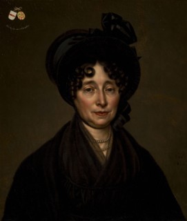 Cornelis Cels, Portrait of Sara van der Pot (1762-1826), portrait painting canvas linen oil, Standing rectangular posthumous