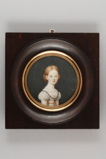 Portrait miniature by Elisabeth Geertruida van Hogendorp-Hardy, portrait miniature painting visual material wood ivory paint