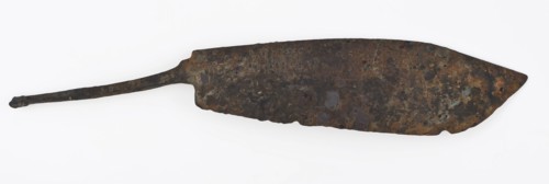 Wide blade with sharp point narrow angel, blade knife cutlery ground find iron metal, Blade: pointed tip narrowed sting