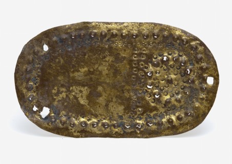Copper grater, oval plate with hole pattern, nutmeg grater grater tool kit ground find brass metal, w 4,3 stamped stamped Copper