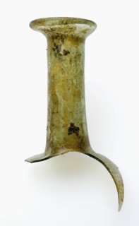 Fragment of part of body, part of shoulder, neck and lip of bottle, bottle holder soil find glass, cm - 2.0 cm) with flattened