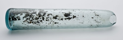 Fragment of bottom, body and starter neck of (pharmacists) stock bottle, pharmacy bottle perfume bottle storage bottle bottle
