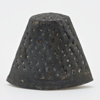 Copper pressed thimble, thimble sewing kit soil find copper metal, pressed Copper pressed thimble with pits without groove