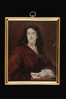 Daniël Bruyninx, Portrait miniature by Robert Duval, portrait miniature painting footage ivory watercolor portrait (size) h 9.5