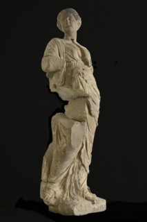 J.P. van Baurscheit de Oude, Sandstone image Flora, facade sculpture sculpture footage building component sandstone stone