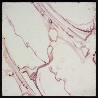 Light purple marbled tile, thickly veined with large spots, yellow pottery, edge tile wall tile tile sculpture ceramic