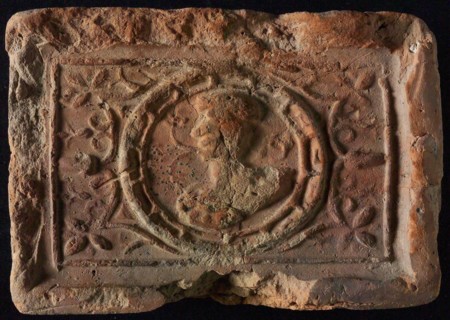Hearthstone, Luiks, from Luik, Liege Belgium, with wide frame, with male head, fireplace stone fireplace component ceramics
