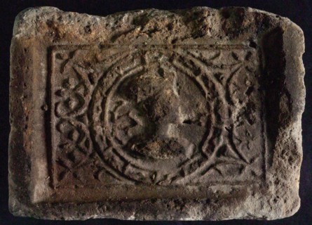 Hearthstone, Luiks, from Luik, Liege Belgium, with wide frame, with male or female head, fireplace stone fireplace component
