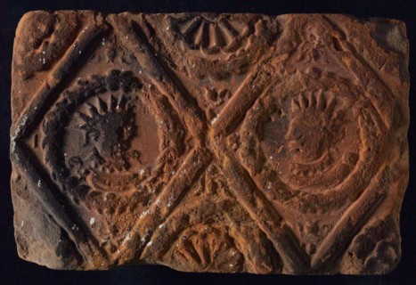 Hearthstone, from Antwerp Belgium, without frame, with crowned male and female head, fireplace stone fireplace component