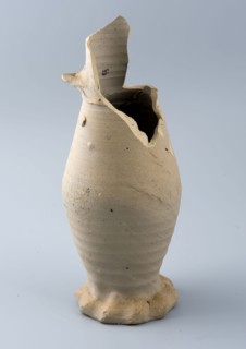 Stoneware jug, Jug or jacobakan, jug on pinched foot, Jug or jacobakan jug crockery holder soil find ceramic stoneware glaze