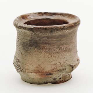 Pottery ointment jar, belly model, internally glazed, ointment jar pot holder soil find ceramic earthenware glaze lead glaze