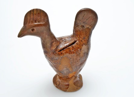 Earthenware money-saving pot of red earthenware, glazed, slot for coins, money saver piggy bank holder earth discovery ceramic