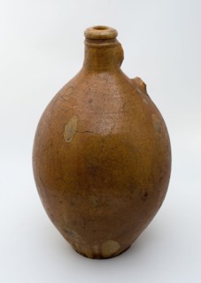 Stoneware jug with on shoulder stamp 2, sausage ear, jug holder kitchen utensils earthenware ceramic stoneware icing salt glaze
