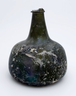 Belly bottle, bottle bottle wine bottle bottle holder soil find glass, bottom Body with almost vertical ascending wall