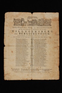 Leaf with New Year's wish from Leendert Stolwijk, document information form paper, printed Single sheet. White with black