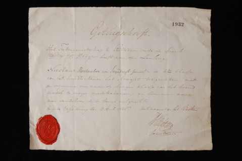 Explanation of drawing society This leads to Hooger that Nicolaus Montauban of Swijndregt jr in the 2nd class of signing