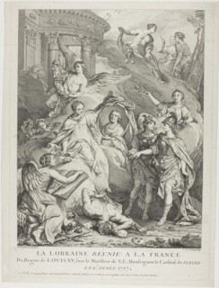 The Lorraine Reunited with France, 1737, Charles-Nicholas Cochin the younger (French, 1715-1790),