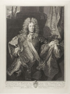 Portrait of Henning Meyercron, 1693, Cornelia Martinus Vermeulen (Flemish, 1644-1702), after