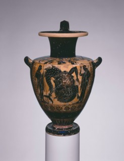 Hydria (Water Jar), about 515/500 BC, Attributed to a painter of the Leagros group, Greek, Athens,