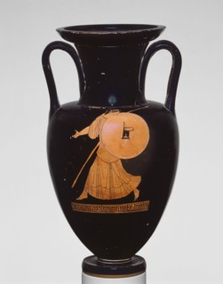 Amphora (Storage Jar), about 460/450 BC, Attributed to the Achilles Painter, Greek, Athens, Athens,