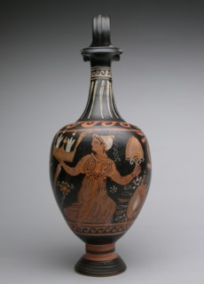 Oinochoe (Pitcher), end of 4th century BC, Attributed to the Mattinata Painter, Greek, Apulia,