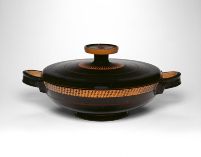 Lekanis (Covered Dish), about 450/430 BC, Greek, Athens, Greece, terracotta, decorated in the