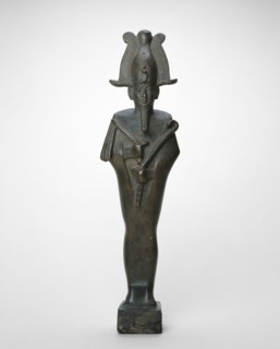 Statuette of Osiris, Late Period, Dynasty 26–30 (664–332 BC), Egyptian, Egypt, Copper alloy, 27 × 6