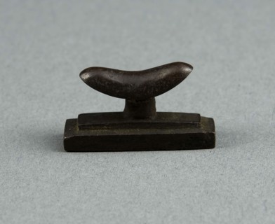 Amulet of a Headrest, Third Intermediate Period, Dynasty 21–25 (1070–656 BC), Egyptian, Egypt,