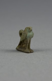 Amulet of a Hawk, Third Intermediate Period, Dynasty 21–25 (1070–656 BC), Egyptian, Egypt, Faience,