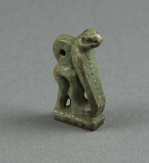 Amulet of a Uraeus (Cobra), Late Period, Dynasty 26–31 (662–332 BC), Egyptian, Egypt, Faience, 0.6