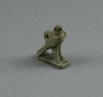 Amulet of a Hawk, Third Intermediate Period, Dynasty 21–25 (1070–656 BC), Egyptian, Egypt, Faience,