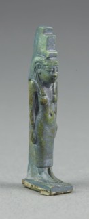 Amulet of the Goddess Isis, Third Intermediate Period, Dynasty 21–25 (1070–656 BC), Egyptian,
