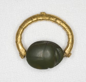 Ring with a Scarab Bezel, Middle Kingdom–Second Intermediate Period (about 1985–1550 BC), Egyptian,