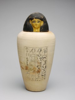 Canopic Jar of the Overseer of the Builders of Amun, Amenhotep, New Kingdom, Dynasty 18, reign of
