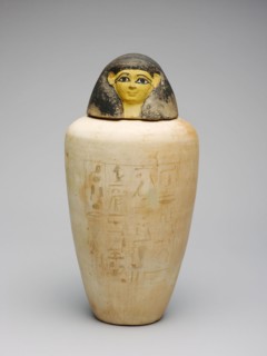 Canopic Jar of the Overseer of the Builders of Amun, Amenhotep, New Kingdom, Dynasty 18, reign of