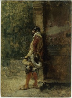 Cavalier, c. 1871, Mariano Fortuny y Marsal, Spanish, 1838-1874, Spain, Oil on wood, 13.7 x 10.2 cm