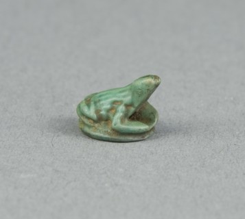 Scaraboid of a Frog, Ankh Sign on Underside, New Kingdom, Dynasty 18 (about 1550–1295 BC),