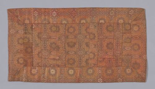 Zagu (Seating Mat), Edo period (1615–1868), 1775/1800, Japan, compound satin weave, silk and