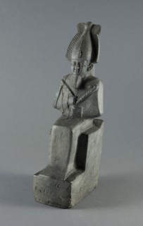 Statuette of the God Osiris Seated, Late Period, Dynasty 26–31 (664–332 BC), Egyptian, Egypt,