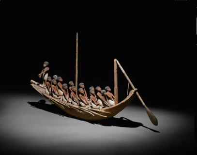Model of a River Boat, Middle Kingdom, Dynasty 11–12 (about 2046–1794 BC), Egyptian, Egypt, Wood