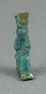 Amulet of the Goddess Isis with Horus as a Child, Late Period–Ptolemaic Period (7th–1st centuries
